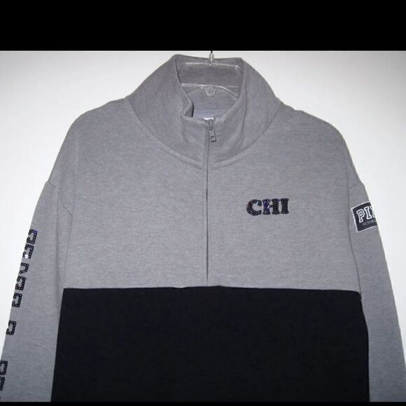 PINK CHICAGO Skyline 1/4 zip pullover sweatshirt - Picture 5 of 5